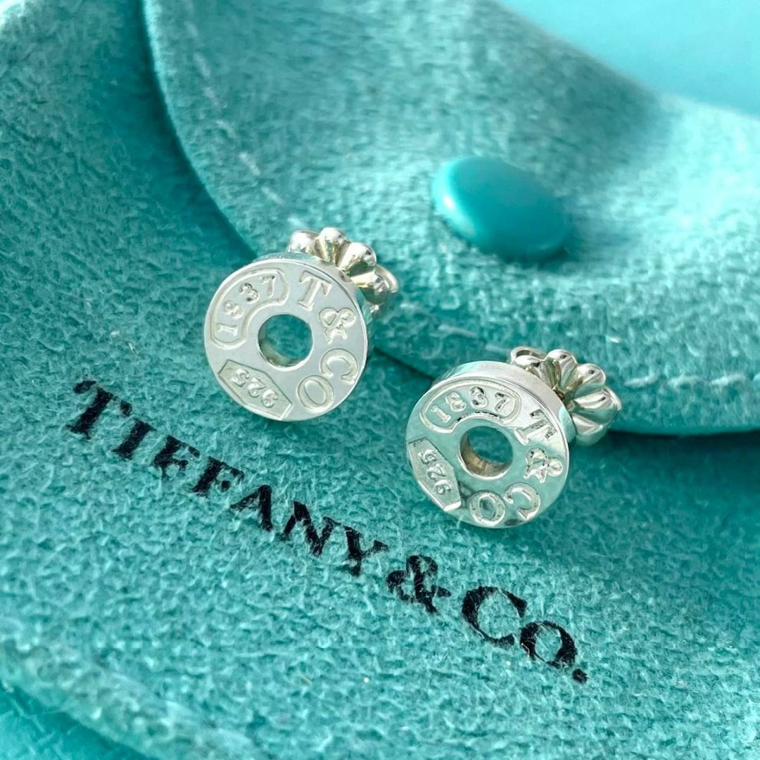 ティファニー 1837 サークル スタッド ピアス シルバー RM4fe