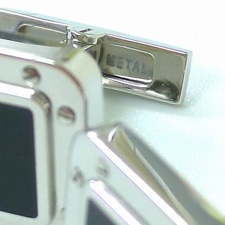 Cartier カルティエ カフリンクス Ag925 メタル フランス製 ブラック