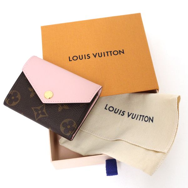 希少カラー‼️ルイヴィトン モノグラム ポルトフォイユゾエ ピンク 三つ折り財布 m62933_01.jpg
