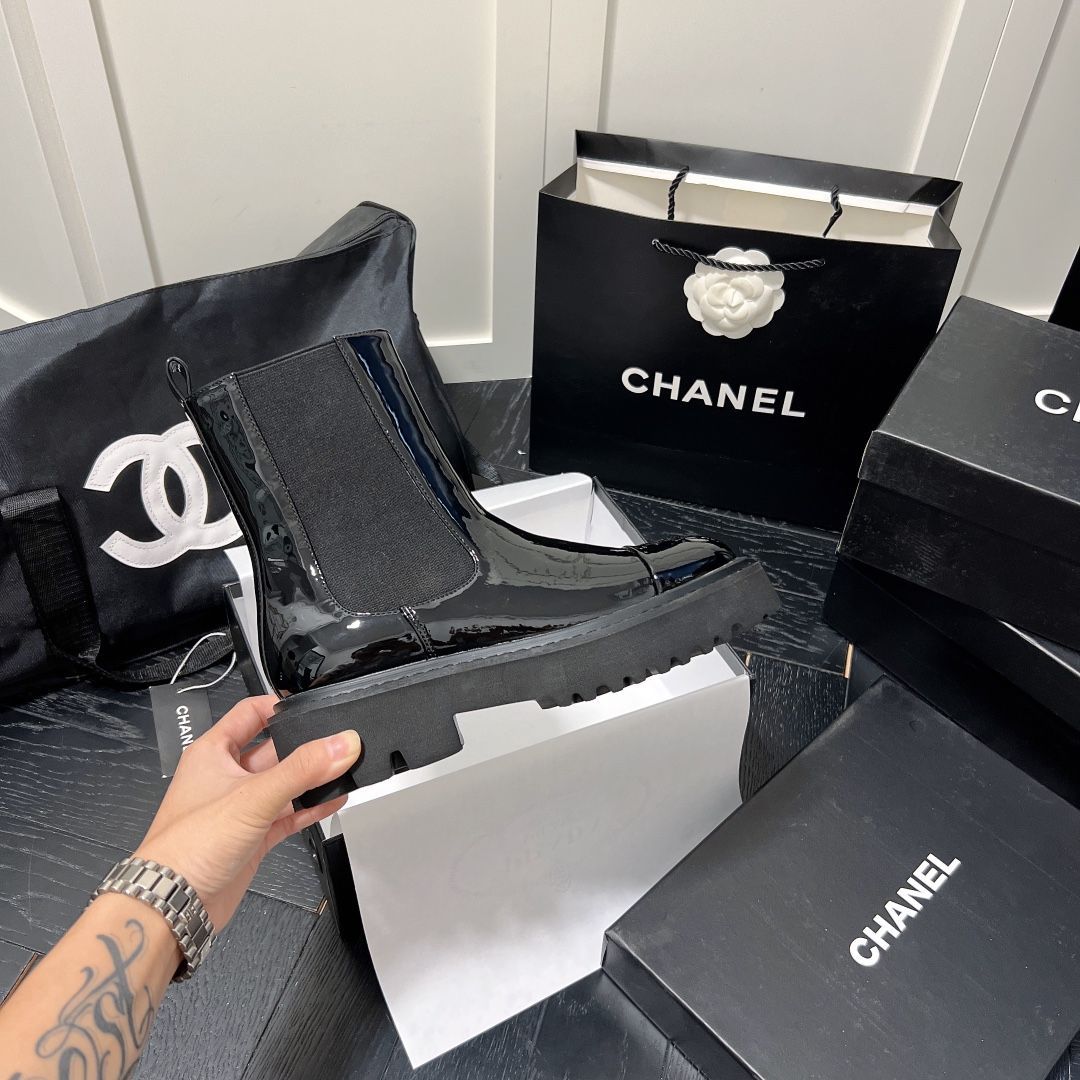 💰1013 CHANEL FWシャネルショートブーツ新型ワンステップ冬の香