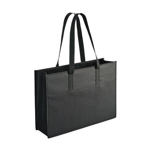 まとめ TANOSEEマルチトートバッグ A3ヨコ 黒 1個 ×5セット