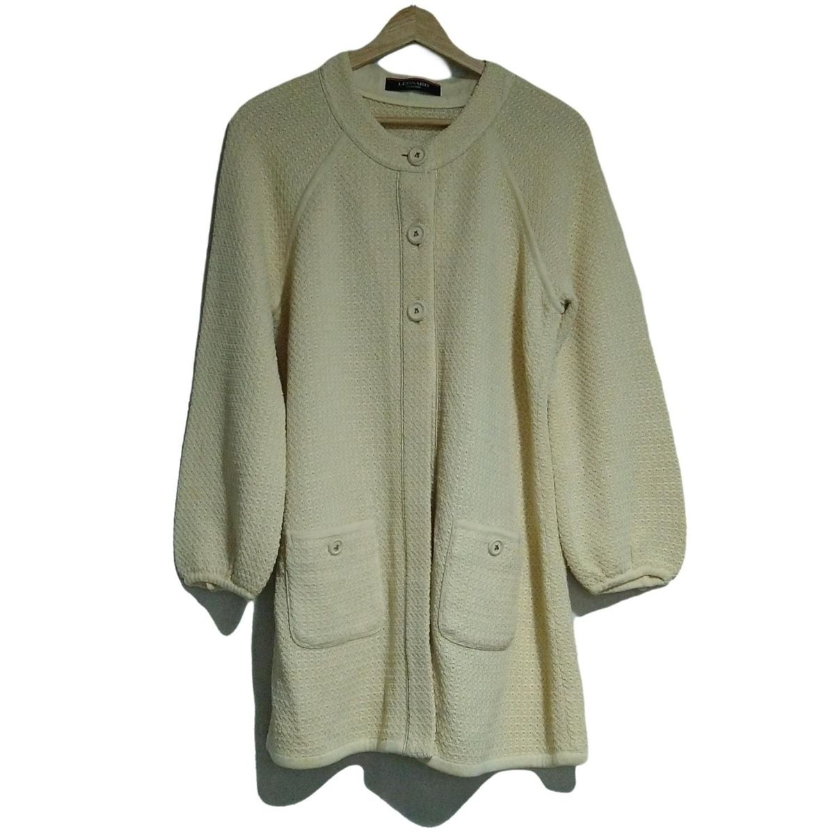レオナール緑色長袖カーディガン レオナール緑色長袖カーディガン