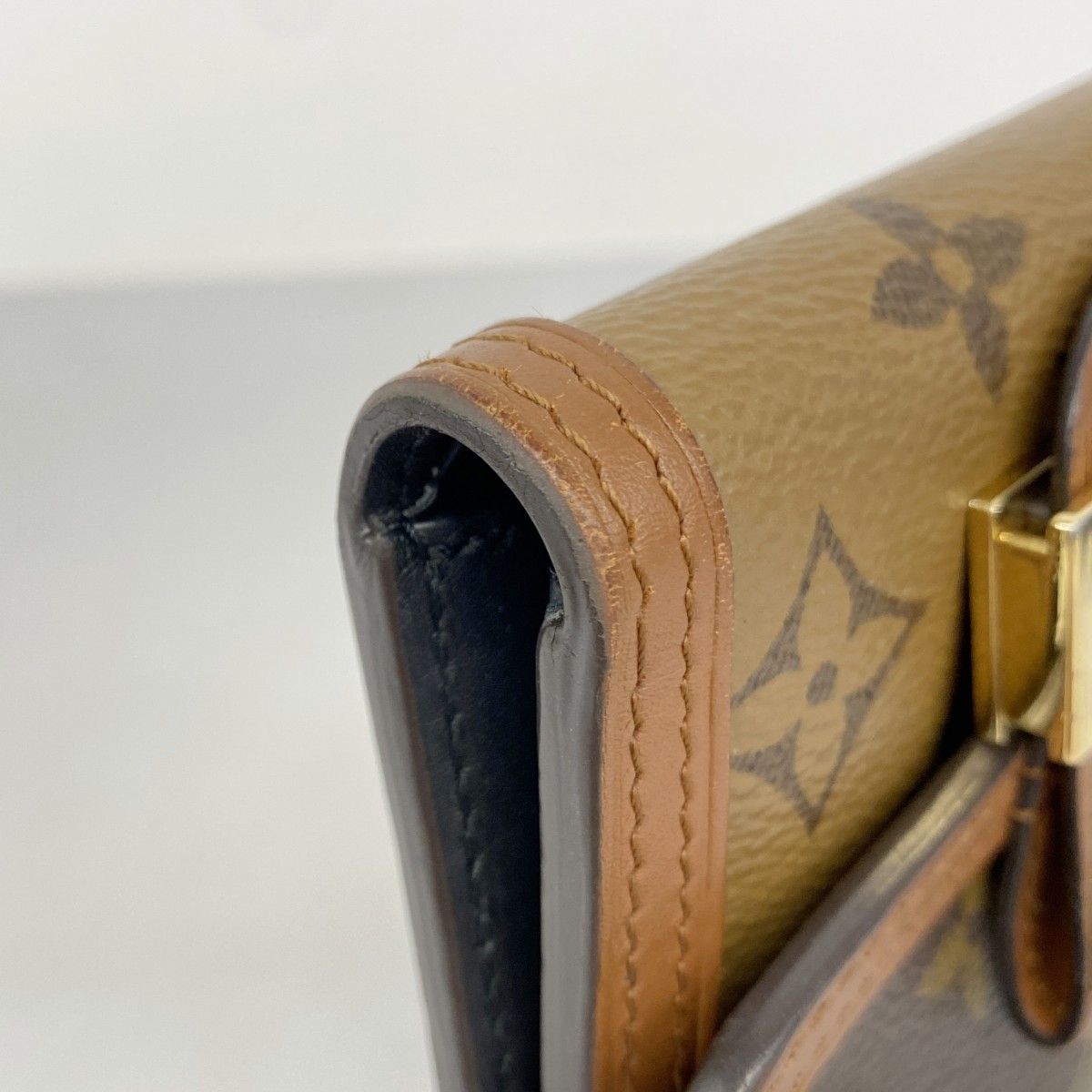 5id4749】ルイヴィトン 三つ折り財布 モノグラム・リバース  