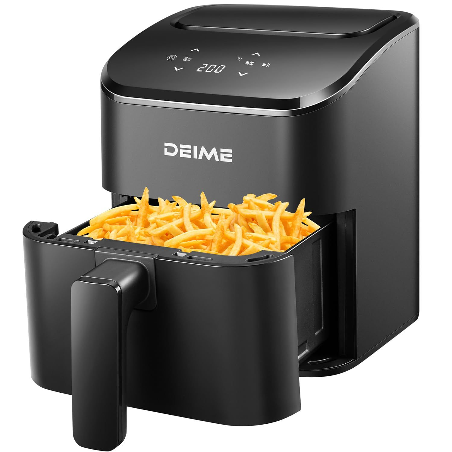 DEIME エアフライヤー2.5L、スマートタッチ小型ミニエアフライヤー 