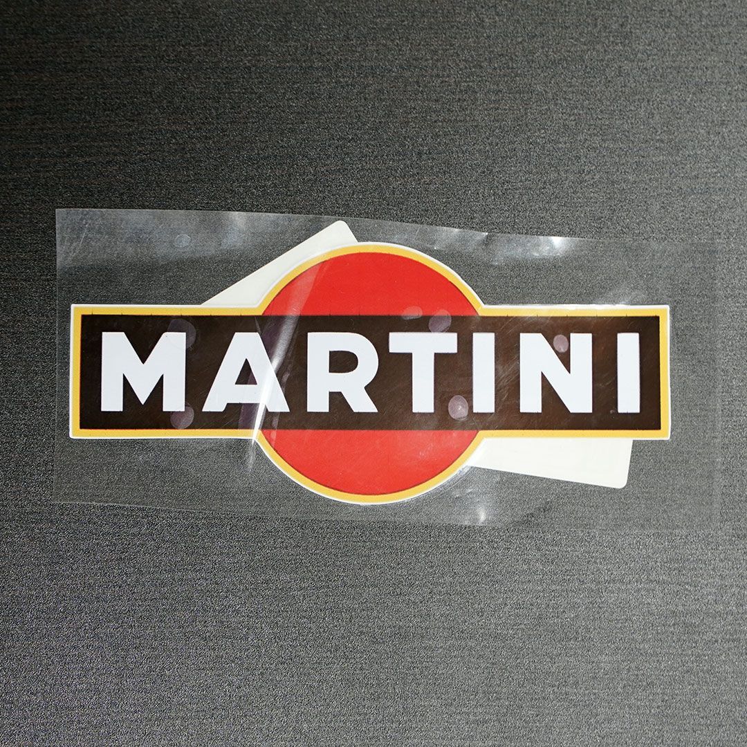 B級・新品・未使用☆MARTINI プリントステッカー 1枚 縦67mm×横