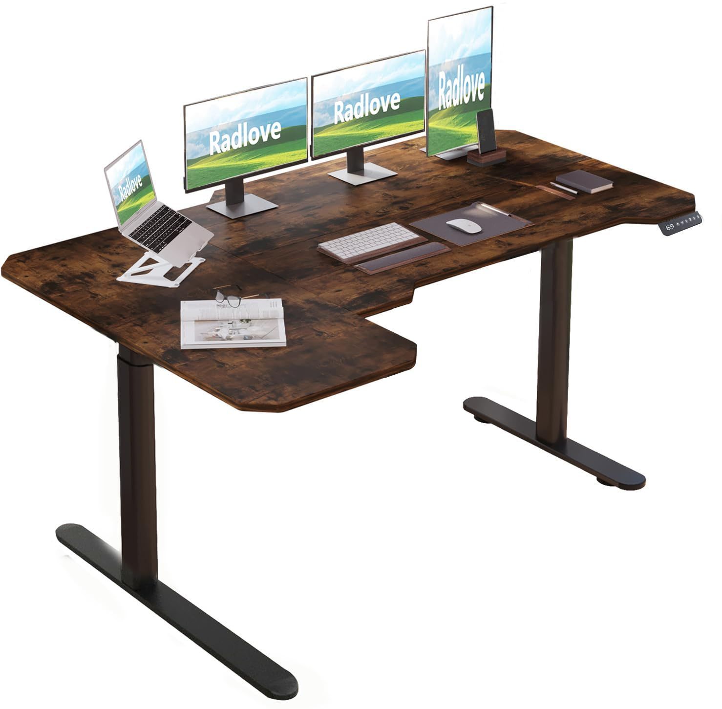 電動式昇降150*101cmゲーミングデス71-117CM 高さメモリー機能