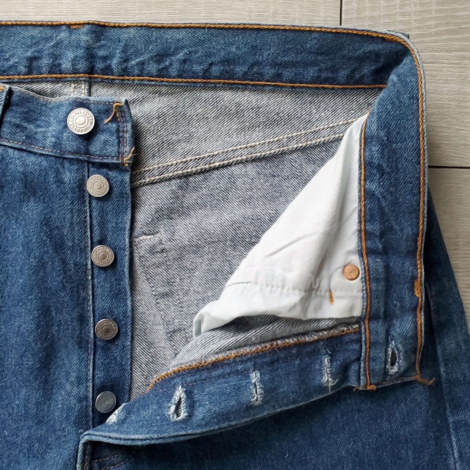 Levisリーバイス□良品 90s vintage USA製 501 ストレートデニム 14oz 
