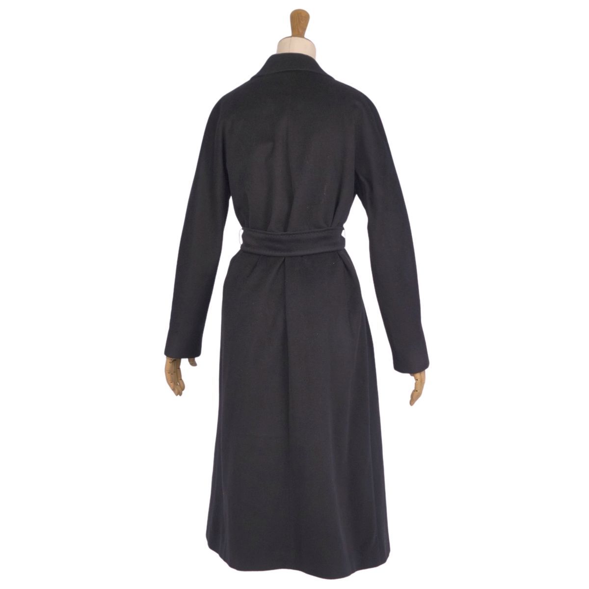 極美品 マックスマーラ Max Mara STUDIO コート ベルト付き ロン