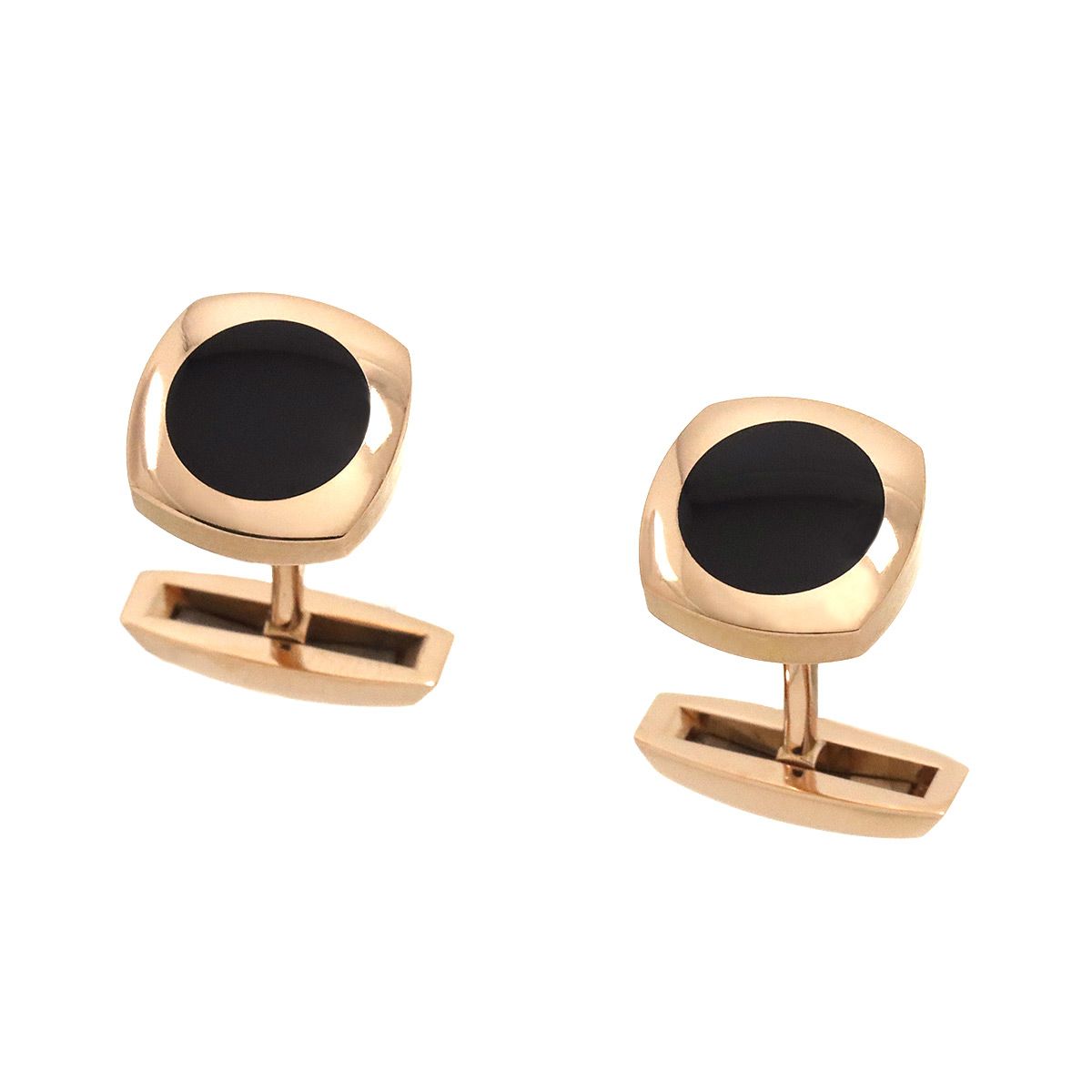 ショーメ CHAUMET カフス オニキス K18 PG ピンクゴールド 750