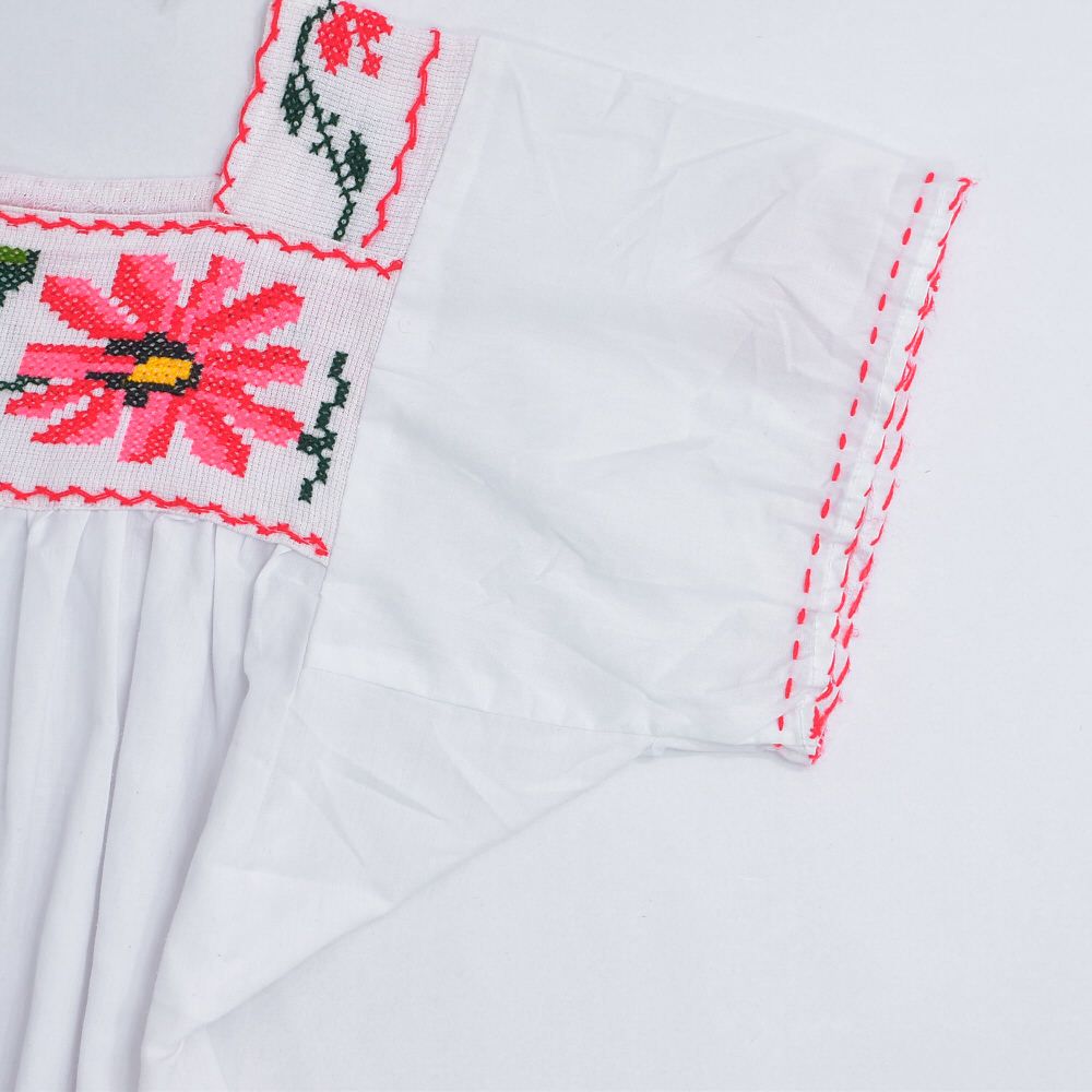 Vintage Huanengo クロスステッチ フラワー デザイン スクエア