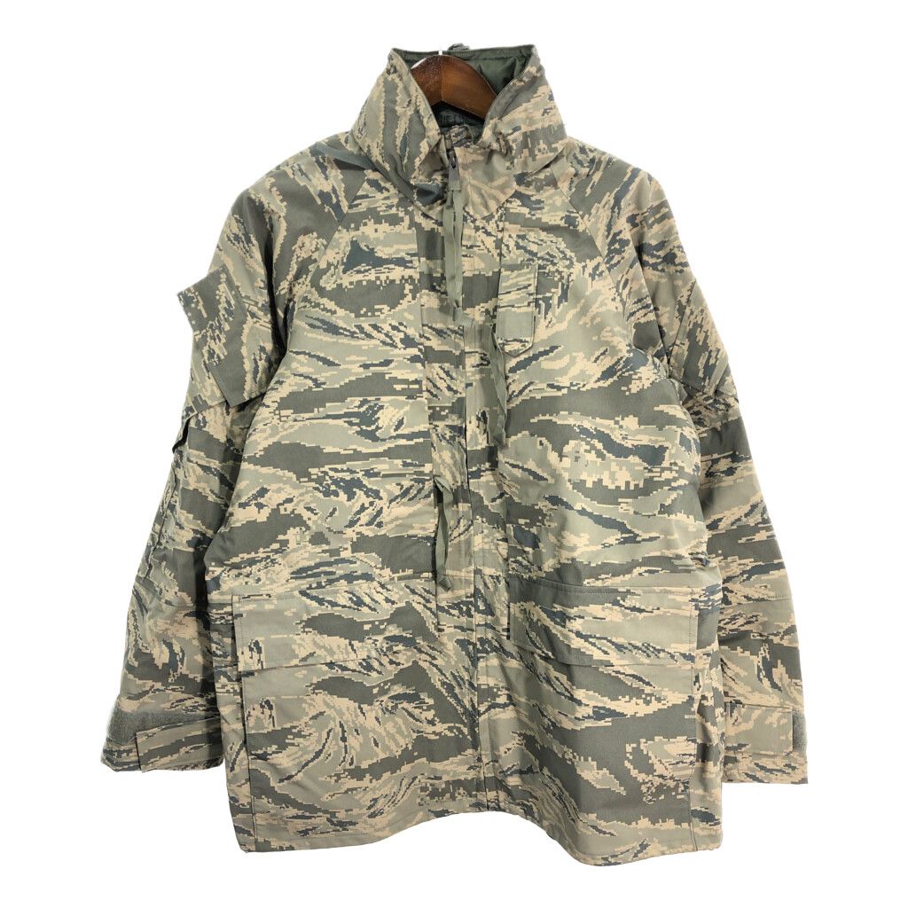 00年代 米軍実物 U.S.AIRFORCE APECS GORETEX パーカージャケット ミリタリー ABUカモ (メンズ MEDIUM REGULAR) 中古 古着 S4759