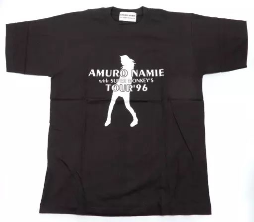 中古】衣類 安室奈美恵 Tシャツ ブラック Mサイズ 「AMURO NAMIE