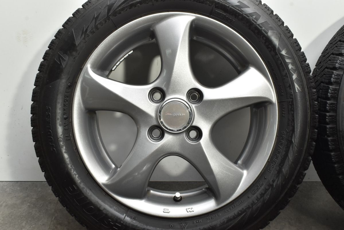トップラン 14in 4.5J 45 PCD100 ブリヂストン ブリザック VRX2 155|65R14 N-ONE N-BOX N-WGN ワゴンR アルト タント ムーヴ FFCRYSTALESIA_COM