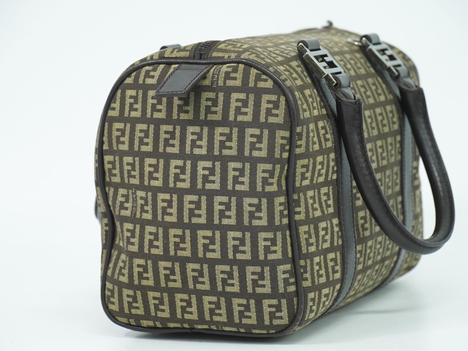 本物 フェンディ FENDI ズッキーノ ミニ ボストンバッグ ハンドバッグ  