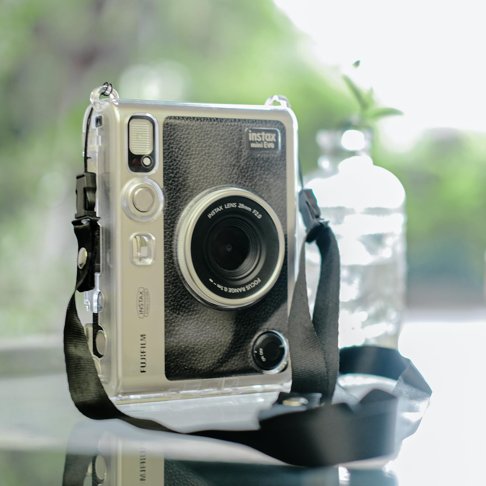 特売】Rieibi FUJIFILM instax mini Evo透明ケースショルダー 