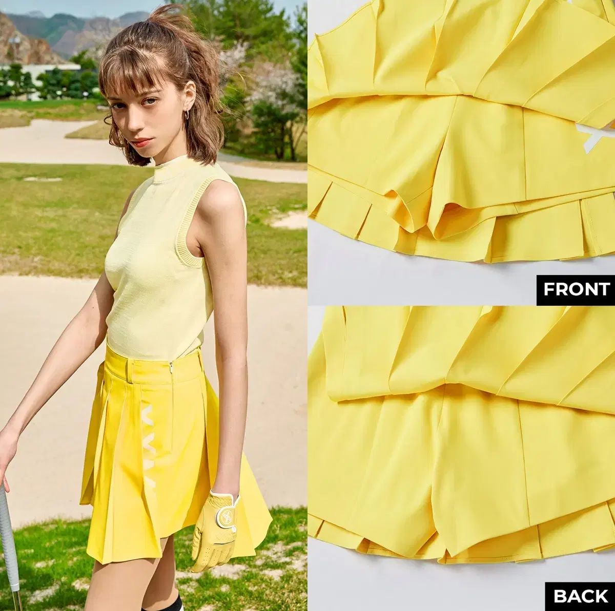 XEXYMIX] ゴルフ ゴルフウェア GOLF プリーツスカート ボトムス xexy