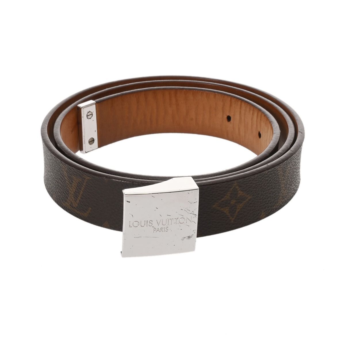 ルイヴィトン モノグラム サンチュールキャレ 95cm±3 箱付 仏製 1057