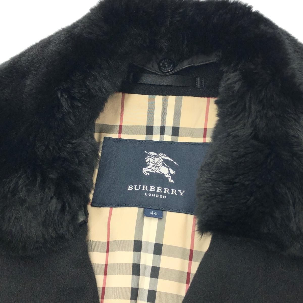 BURBERRY バーバリーロンドン チェスターハーフコート ブラック