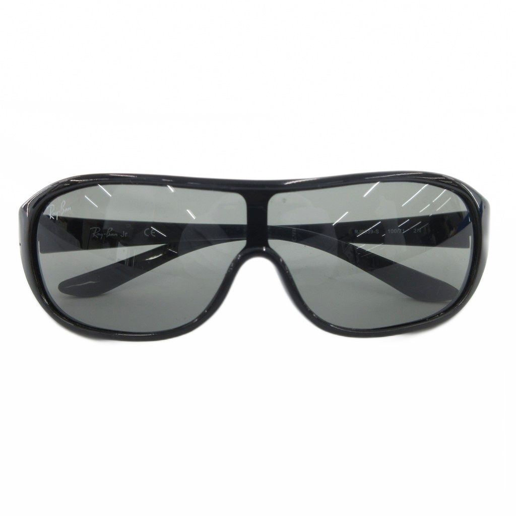 レイバン RAY BAN ジュニア Jr サングラス アイウェア フルリム ロゴ 100|71 黒 ブラック 緑 グリーン |GV GY18
