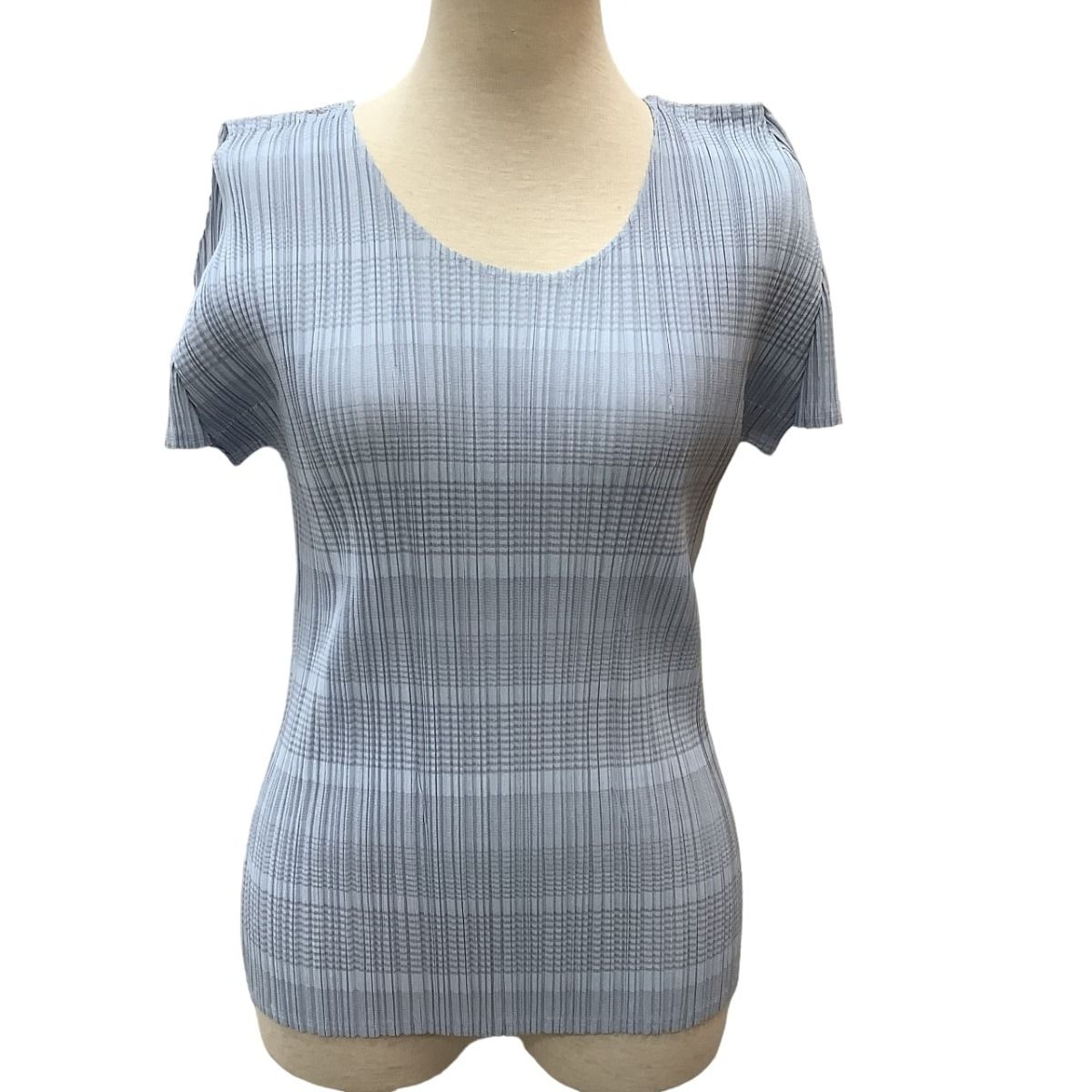 極美品✨PLEATS PLEASE イッセイミヤケ カットソー 総柄 チェック 極美品✨PLEATS PLEASE イッセイミヤケ カットソー 総柄 チェック