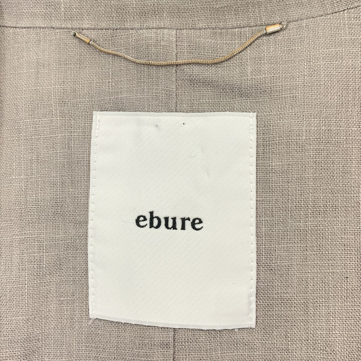 ebure ボタニカルリネン ドロップショルダージャケット グレー ebure - ebure / エブール | ボタニカルリネン ドロップ