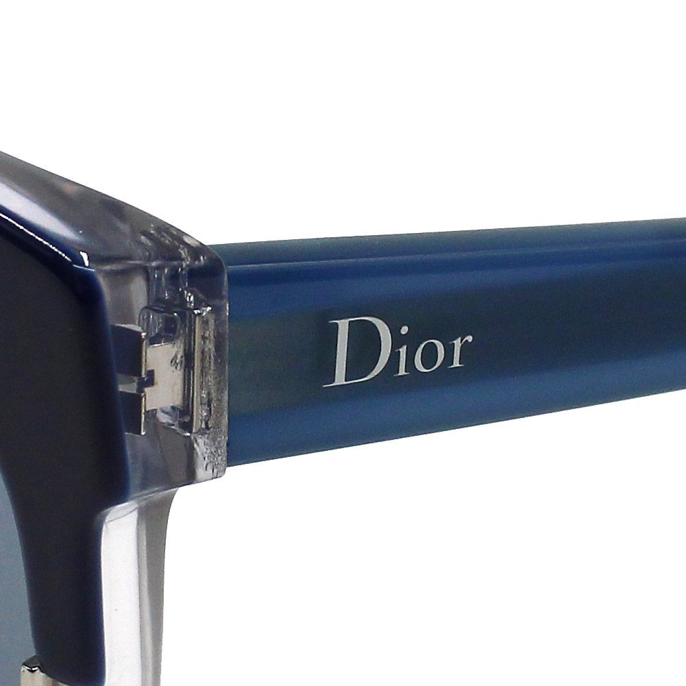 ディオール Dior SIGHT1F REN 56 サングラス アジアンフィット メガネ 眼鏡 UVカット 紫外線カット メンズ レディース グレー  ブルー - メルカリ