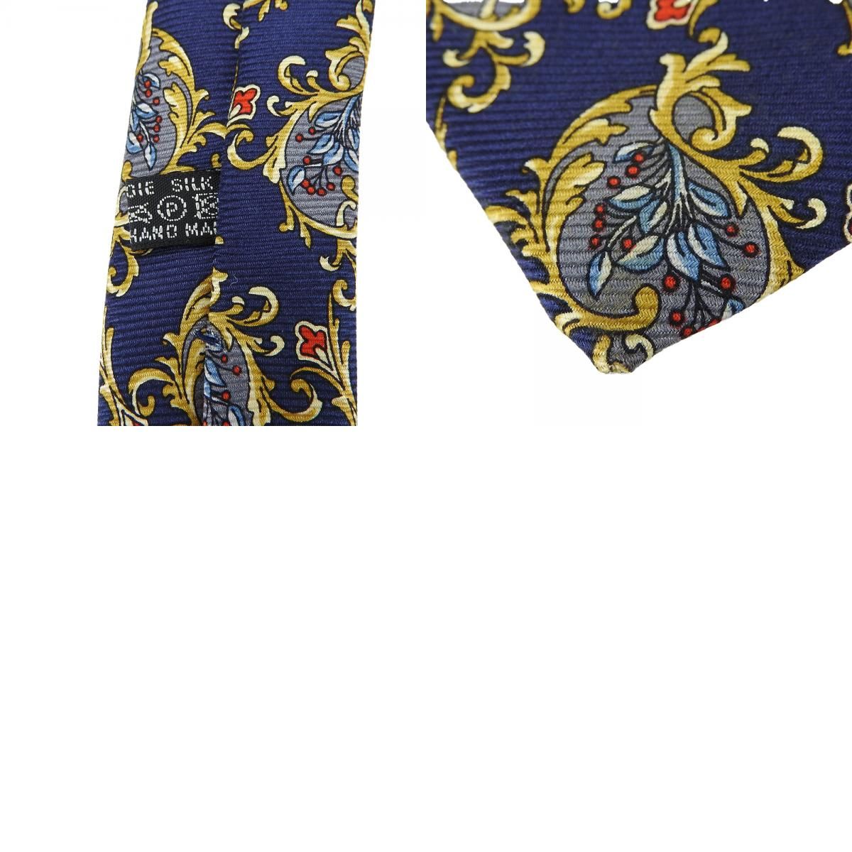 中古】 クリスチャンディオール ネクタイ シルク ネイビー ネイビー