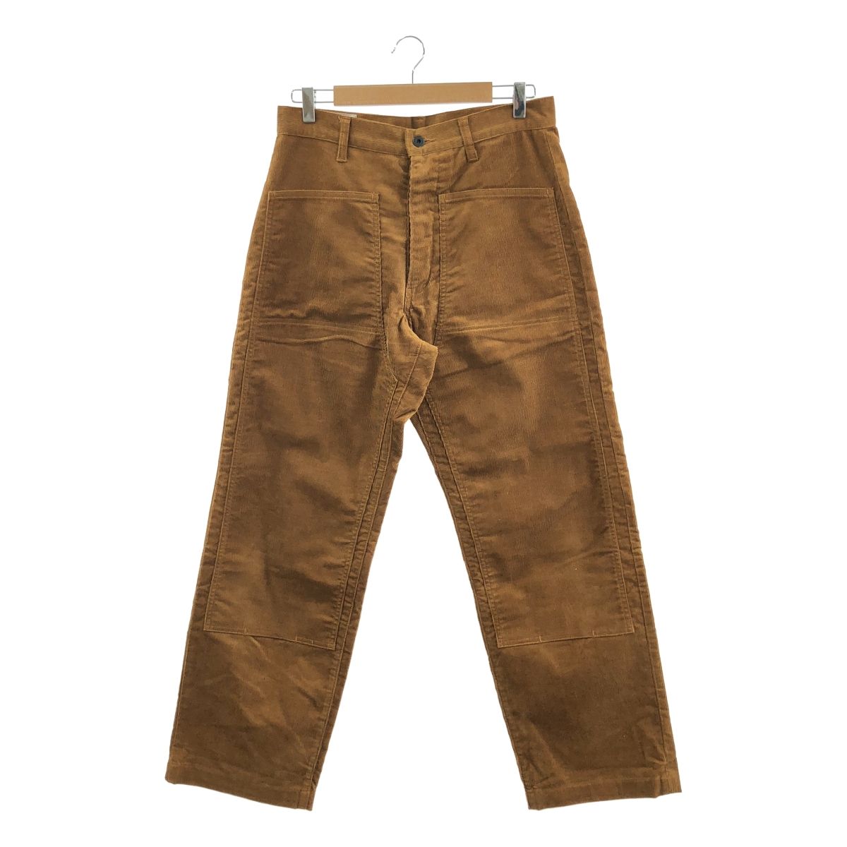 NAOSHIYA CUSTOM FACTORY / ナオシヤカスタムファクトリー | 直し屋ベルベルジン CORDED DOUBLE KNEE PANTS コーデュロイ ダブルニー パンツ | L | ブラウン | メンズ NAOSHIYA CUSTOM FACTORY / ナオシヤカスタムファクトリー | 直し屋