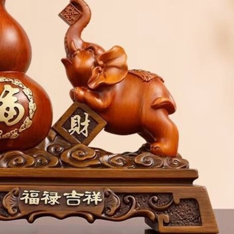瓢箪（ひょうたん）の置物 瓢箪 ひょうたん 置物 オブジェ ブラウン イエロー レッド 赤 茶