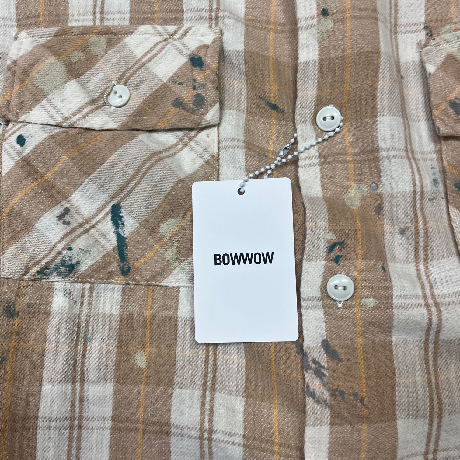 S 新品 25ss BOWWOW PAINTED PAINTER FLANNEL 【公式通販】