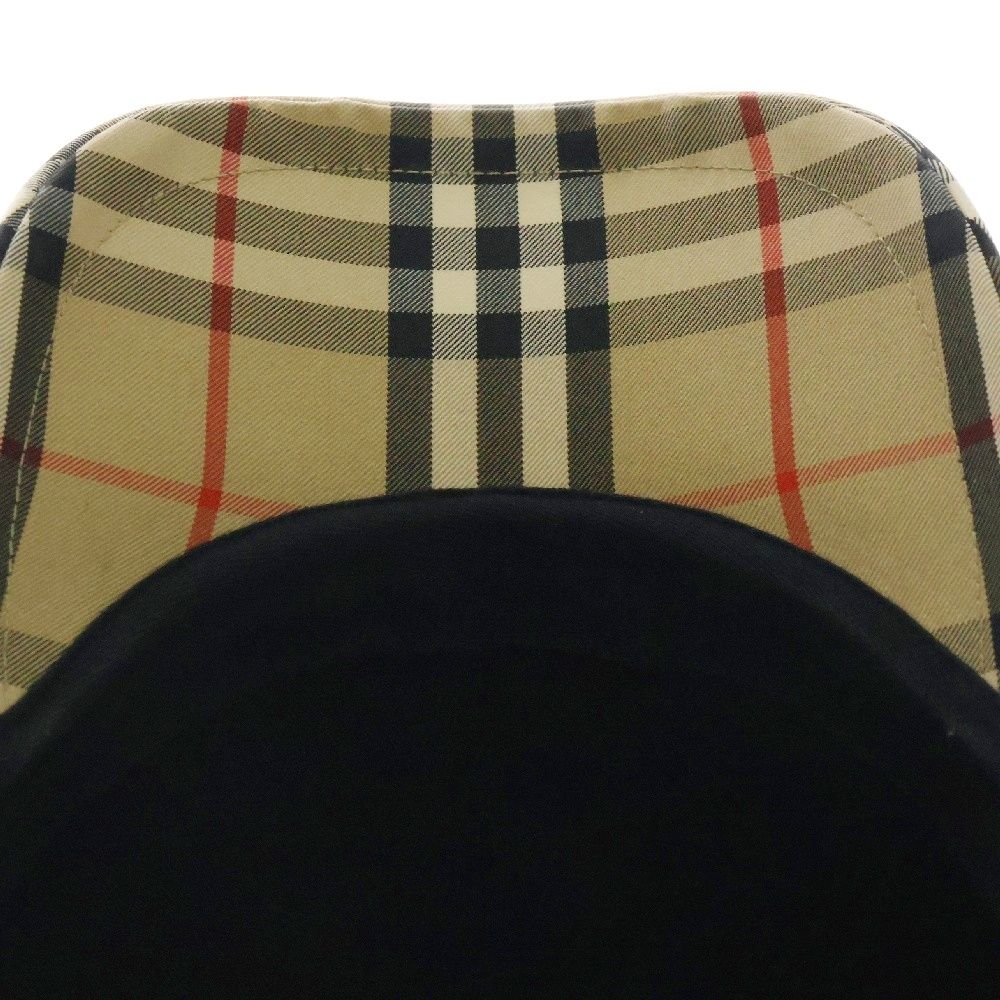 BURBERRY (バーバリー) ノバチェック バックワッペンロゴ ベースボールキャップ 帽子 8026929 ベージュ