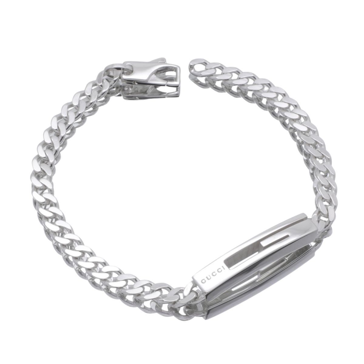 グッチ GUCCI ブレスレット カットアウトG シルバー Ag925 16cm レディース 女性 メンズ 男性