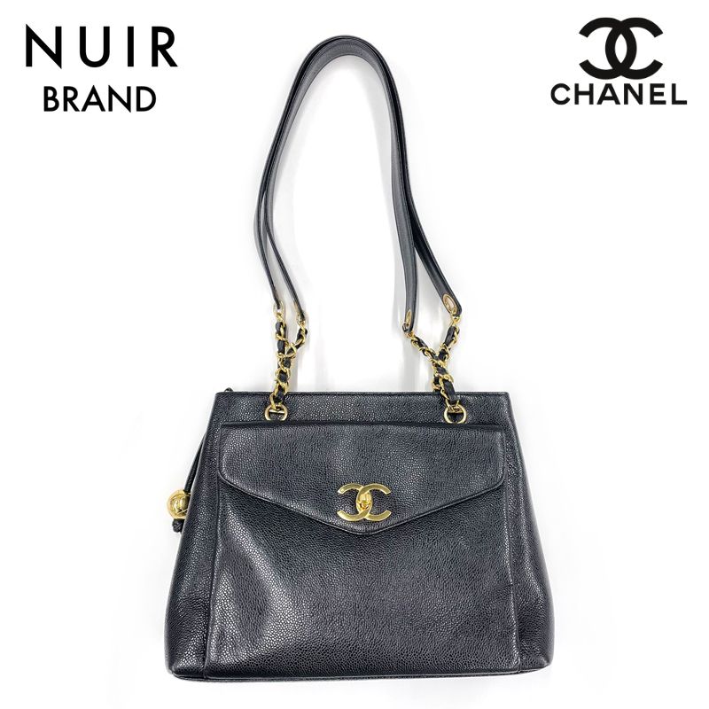 CHANEL シャネル ショルダーバッグ ターンロック キャビアスキン CHANEL シャネル ショルダーバッグ ターンロック キャビアスキン