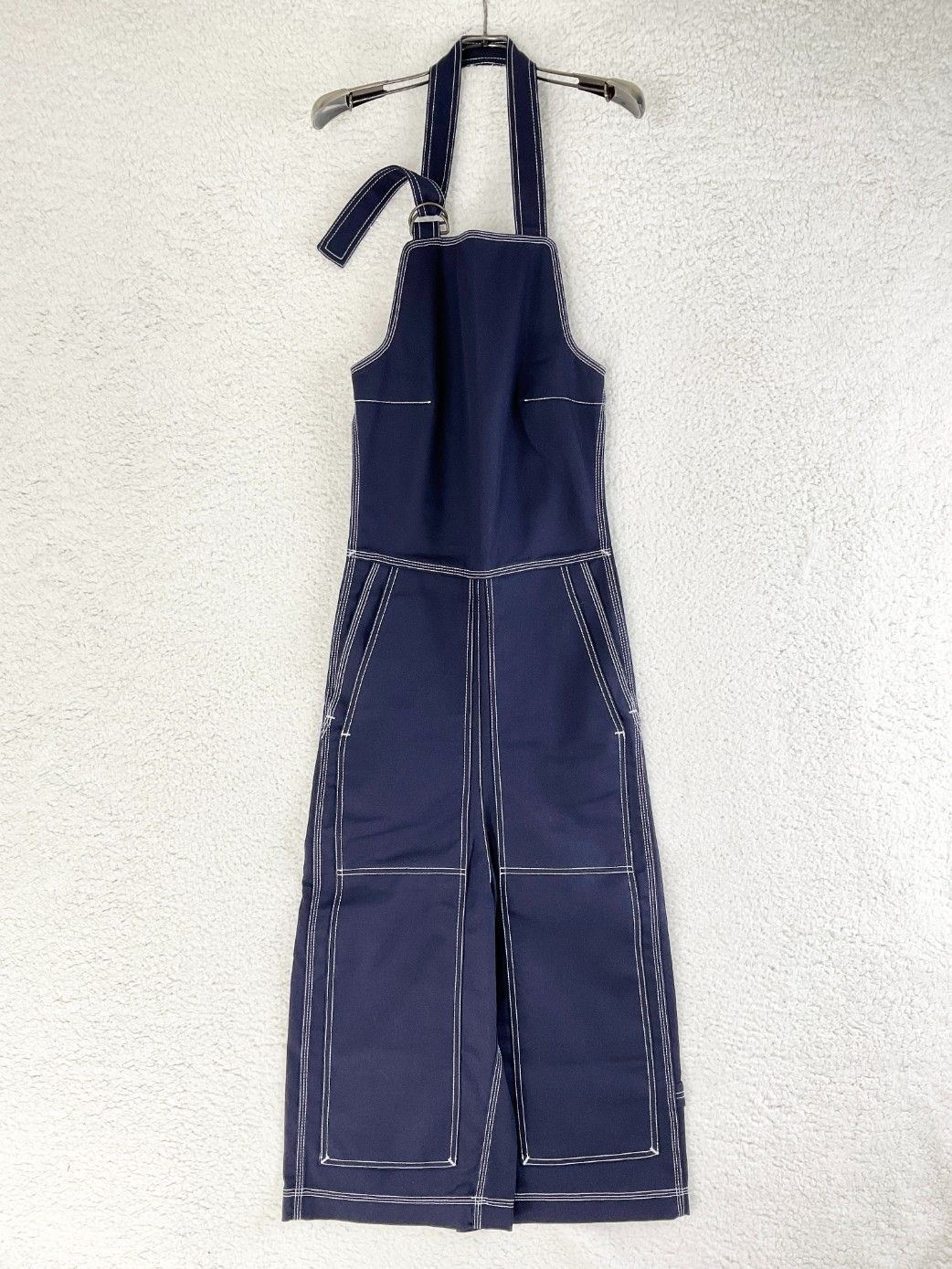 VETEMENTS × charhartt 1 ネイビー コラボ ホルターネック サロペット ジャンプスーツ