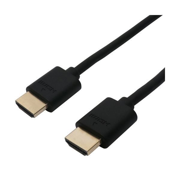 まとめ ナカバヤシ ミヨシ4K30P フルHD解像度対応 HDMIケーブル 0.5m ブラック HDC-H05 BK 1本 ×5セット