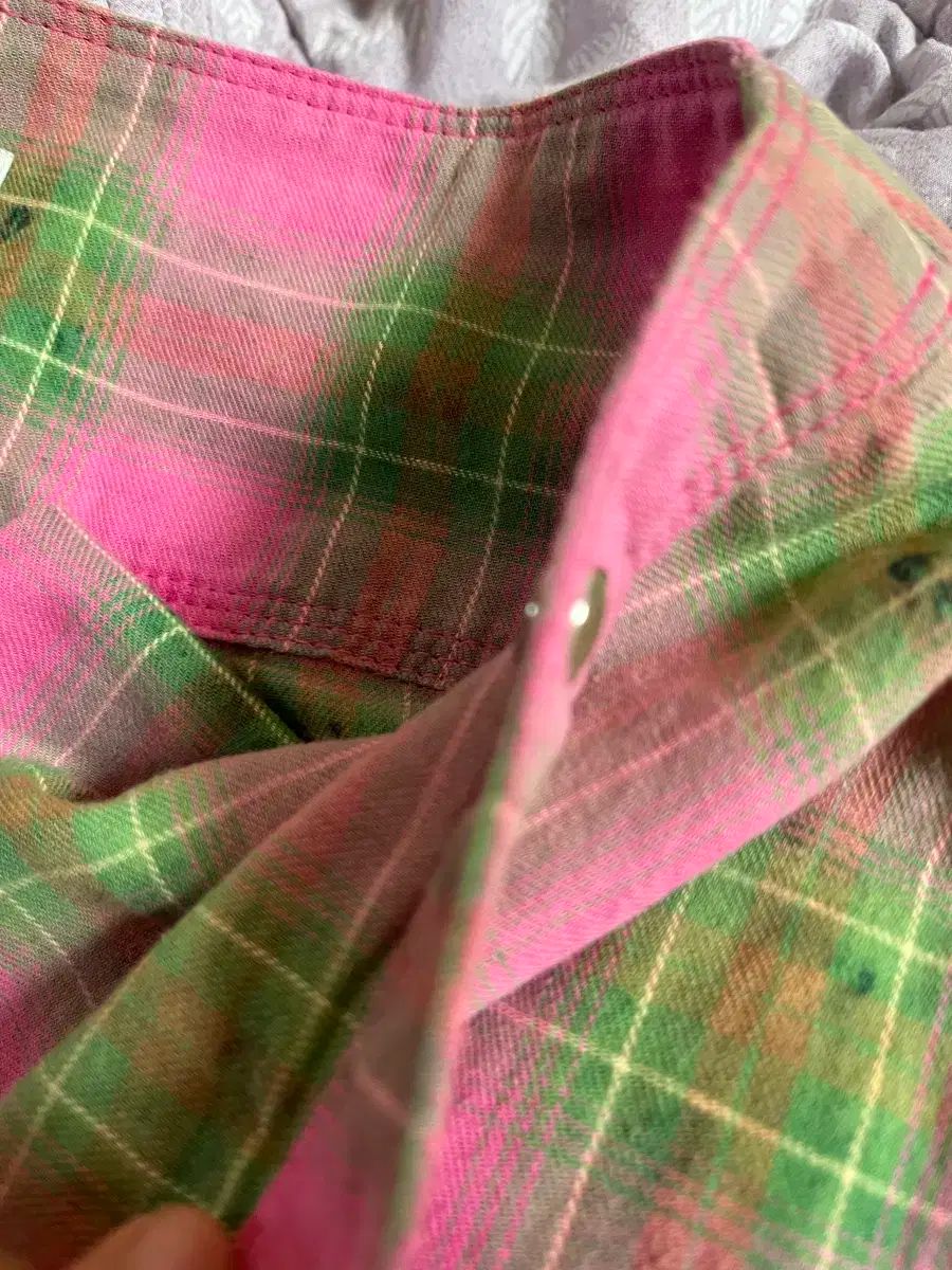 超お買い得！ IU 着用 Open YY オープンワイワイ チェック シャツ スカート FADED CHECK