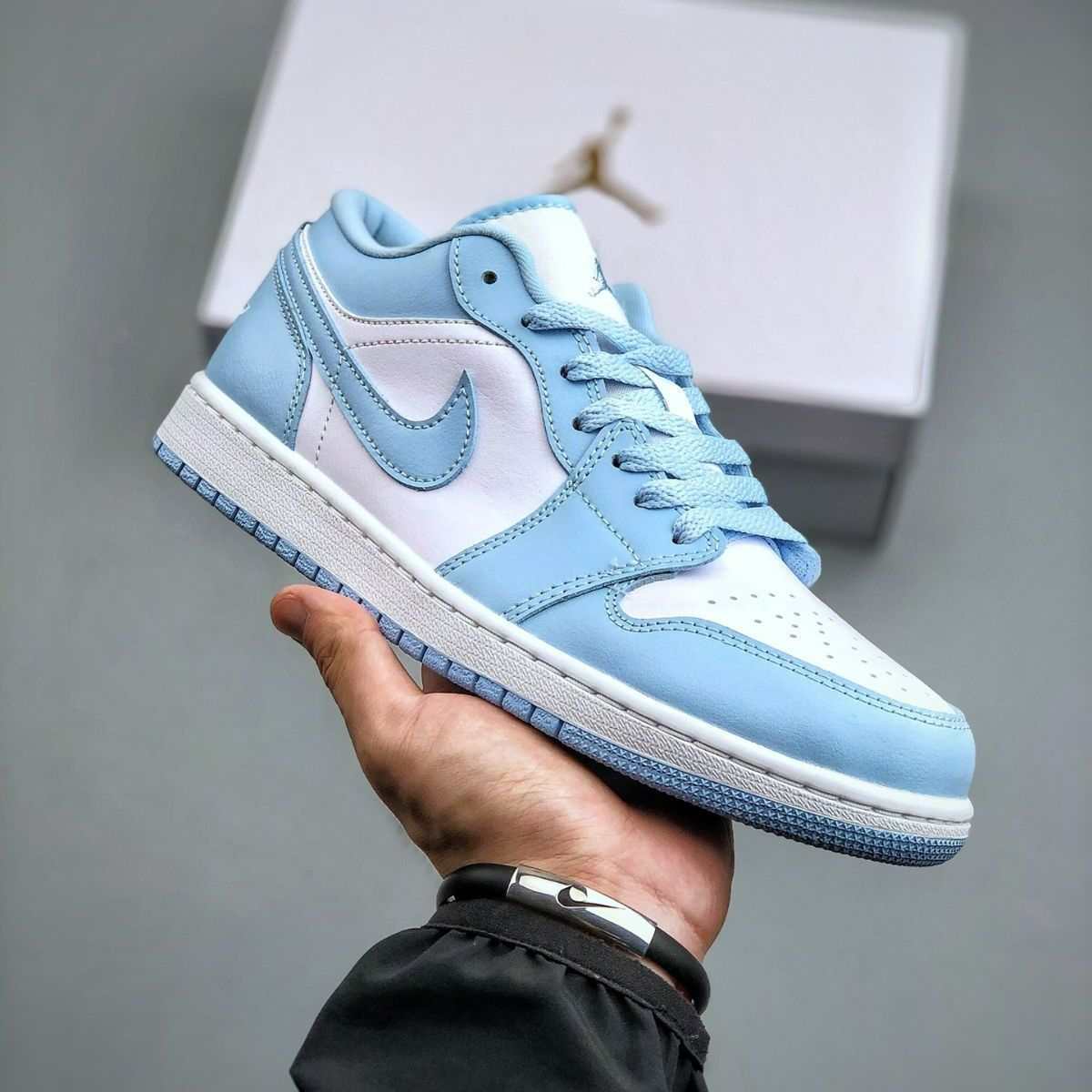 nike air Jordan 1 Low White Ice Blue 