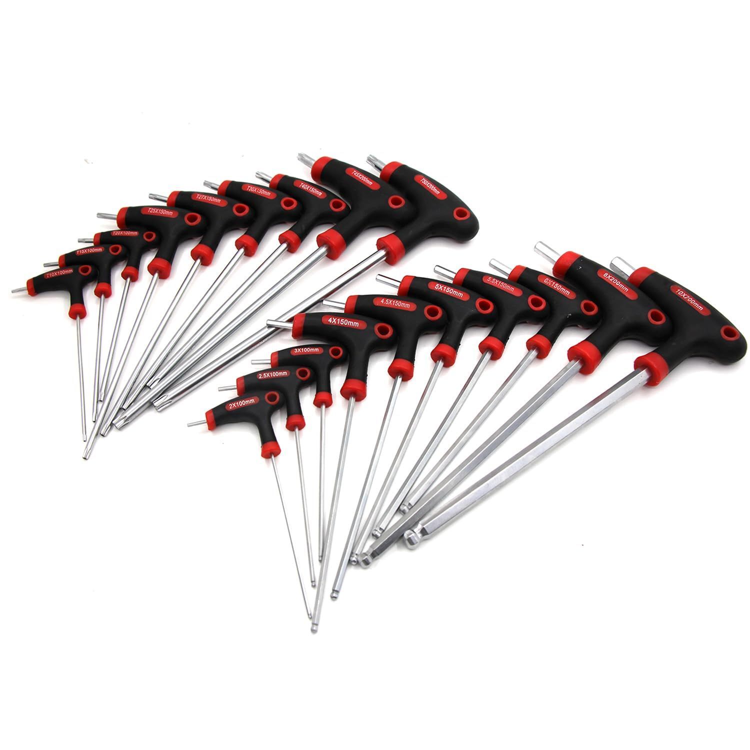 KTC 1/2-12.7sp. ロングT型いじり止めトルクスビットソケットセット TBT4L07TH 6.3sq.ロングT型トルクスビットソケットセット[9コ組] | ＫＴＣツール