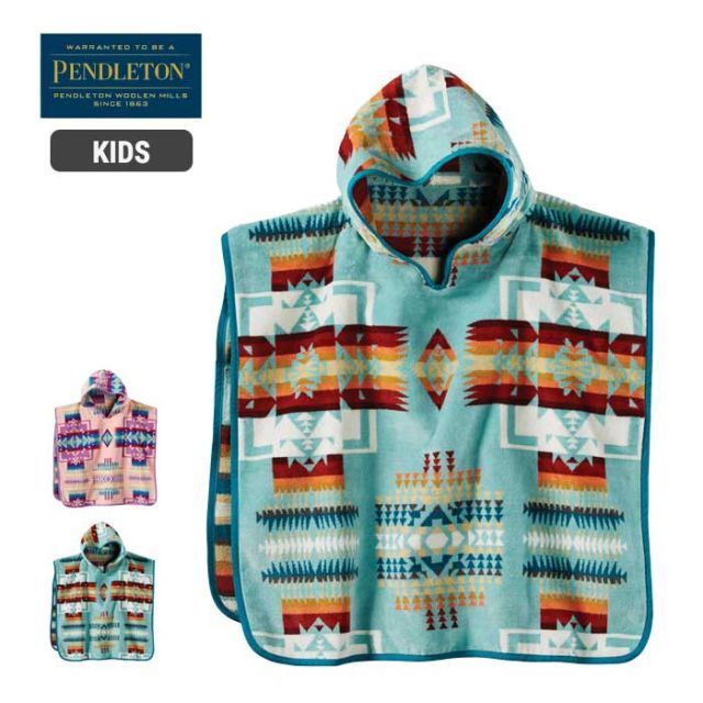ペンドルトン チャイルド ジャガードフーディッドタオル 4-7歳 100-120cm PENDLETON タオルチーフ Jacquard Hooded Towels Js 19377208 キッズ 230209