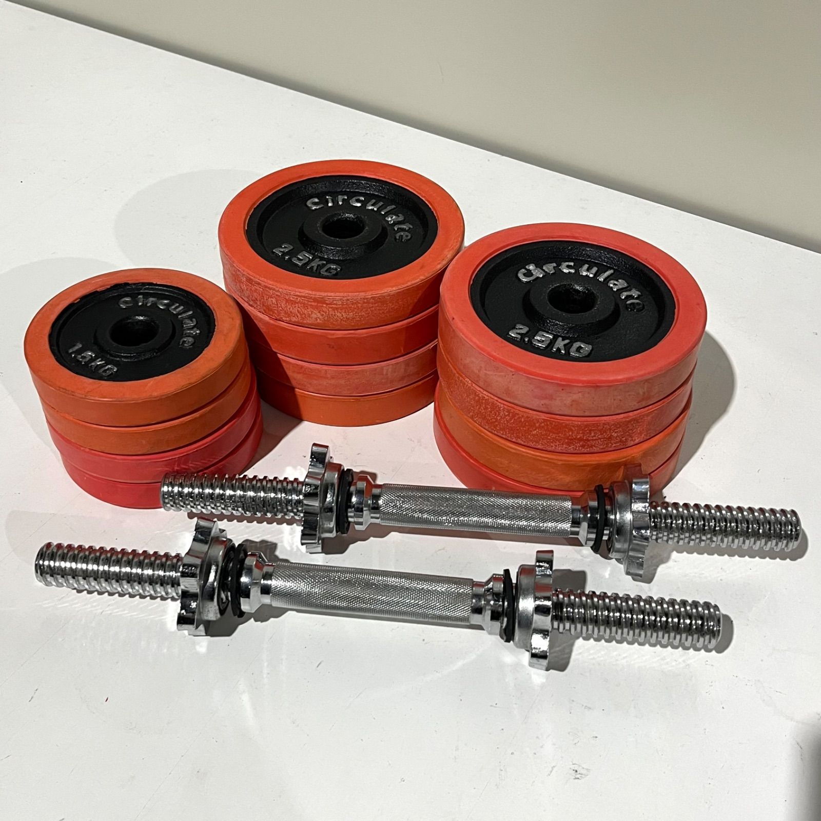 山善 - YAMAZENダンベル15kg×2個　212【Bランク】 YAMAZENダンベル15kg×2個 212【Bランク】