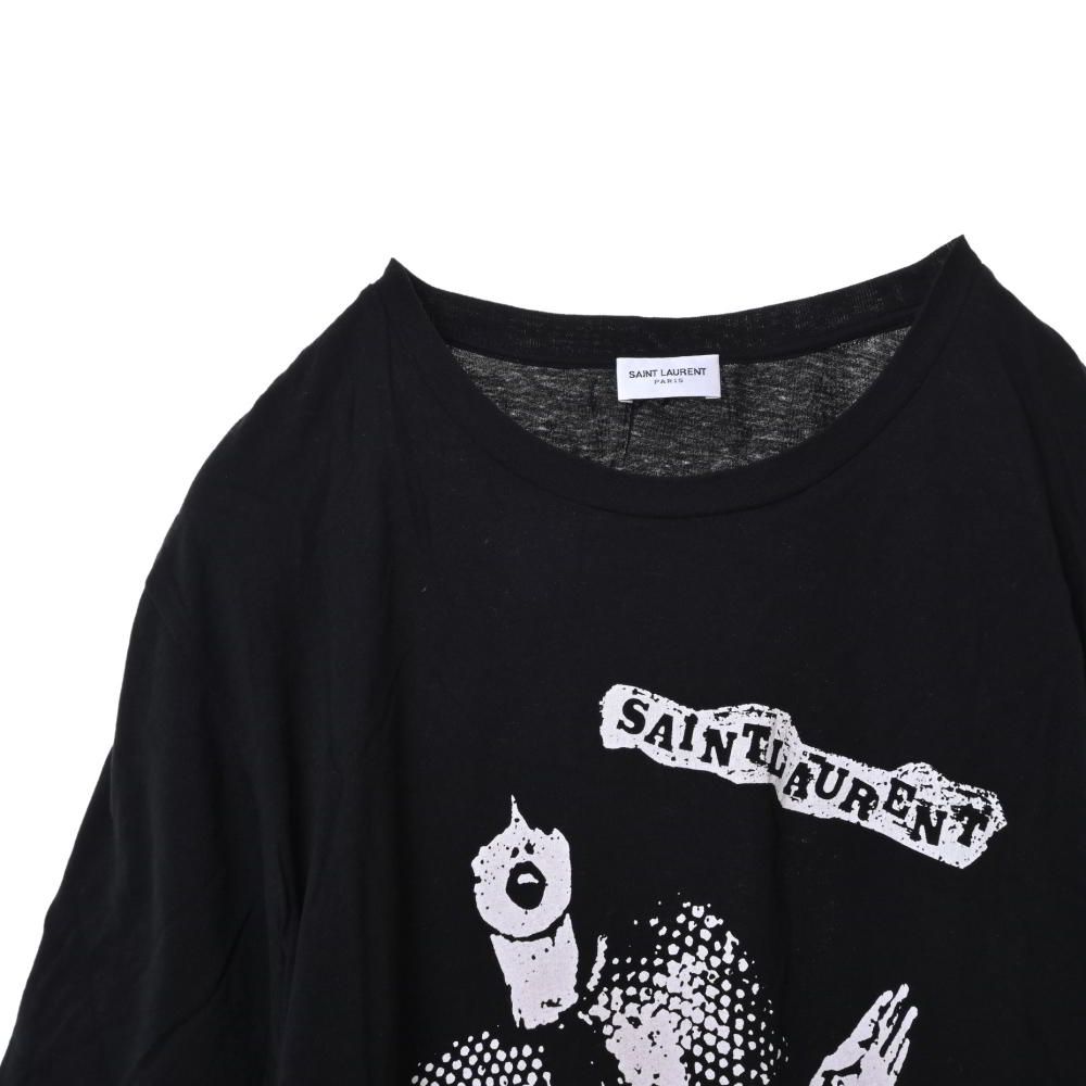 SAINT LAURENT PARIS イラストプリント Tシャツ Saint Laurent Paris イラストプリント クルーネック Tシャツ
