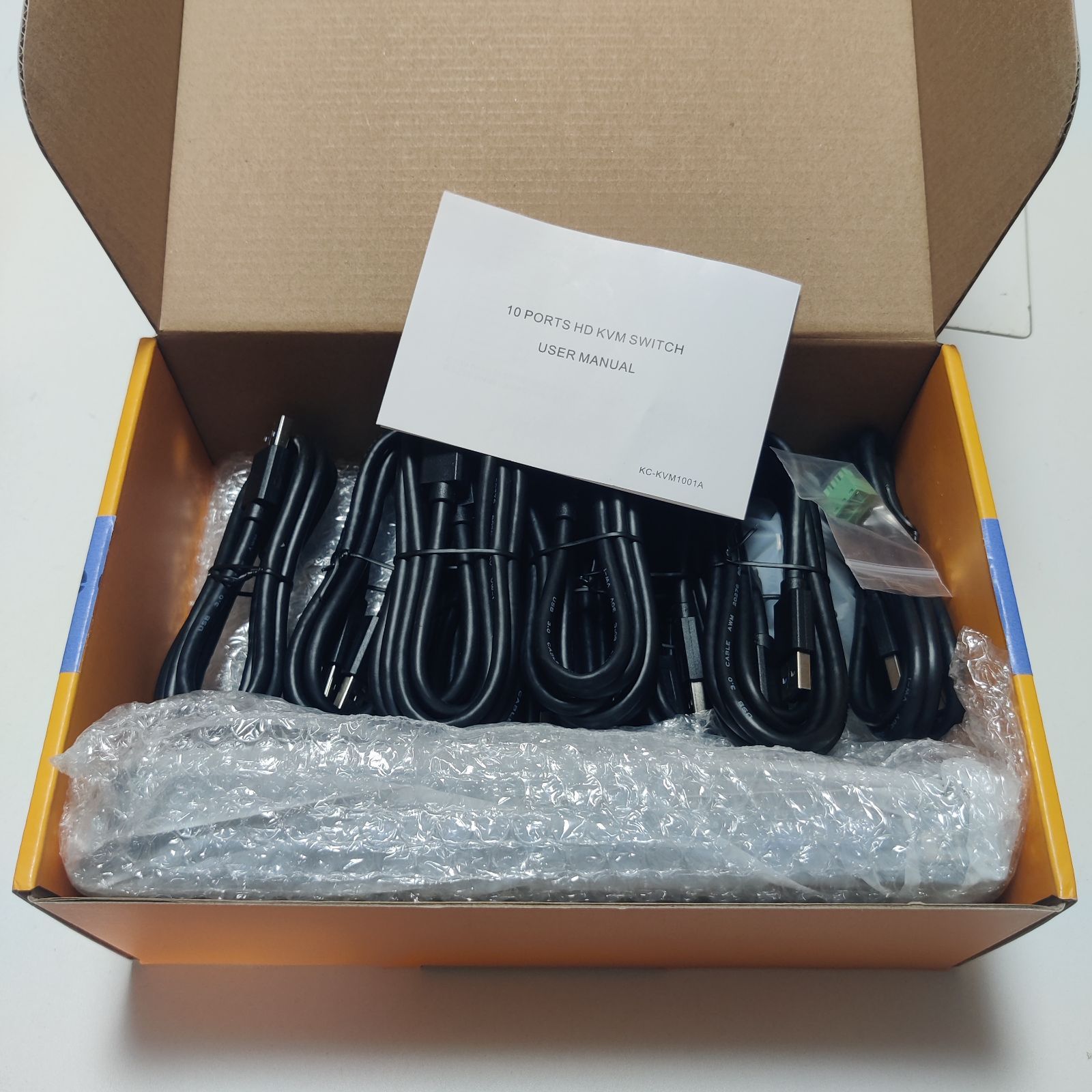 AIMOS HDMI KVM 切替器 4K 60Hz 10入力1出力 USB 3.0 EDID保持 音声対応 KVMスイッチ 10PC切替器 キーボード マウス モニターを10PCで共有 RS232をサポート