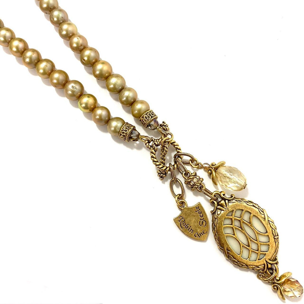 SU【ROBIN STEELE】淡水パール ネックレスゴールド/金カラー