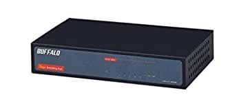 中古】BUFFALO Giga対応 電源内蔵 5ポート スイッチングHub ブラック