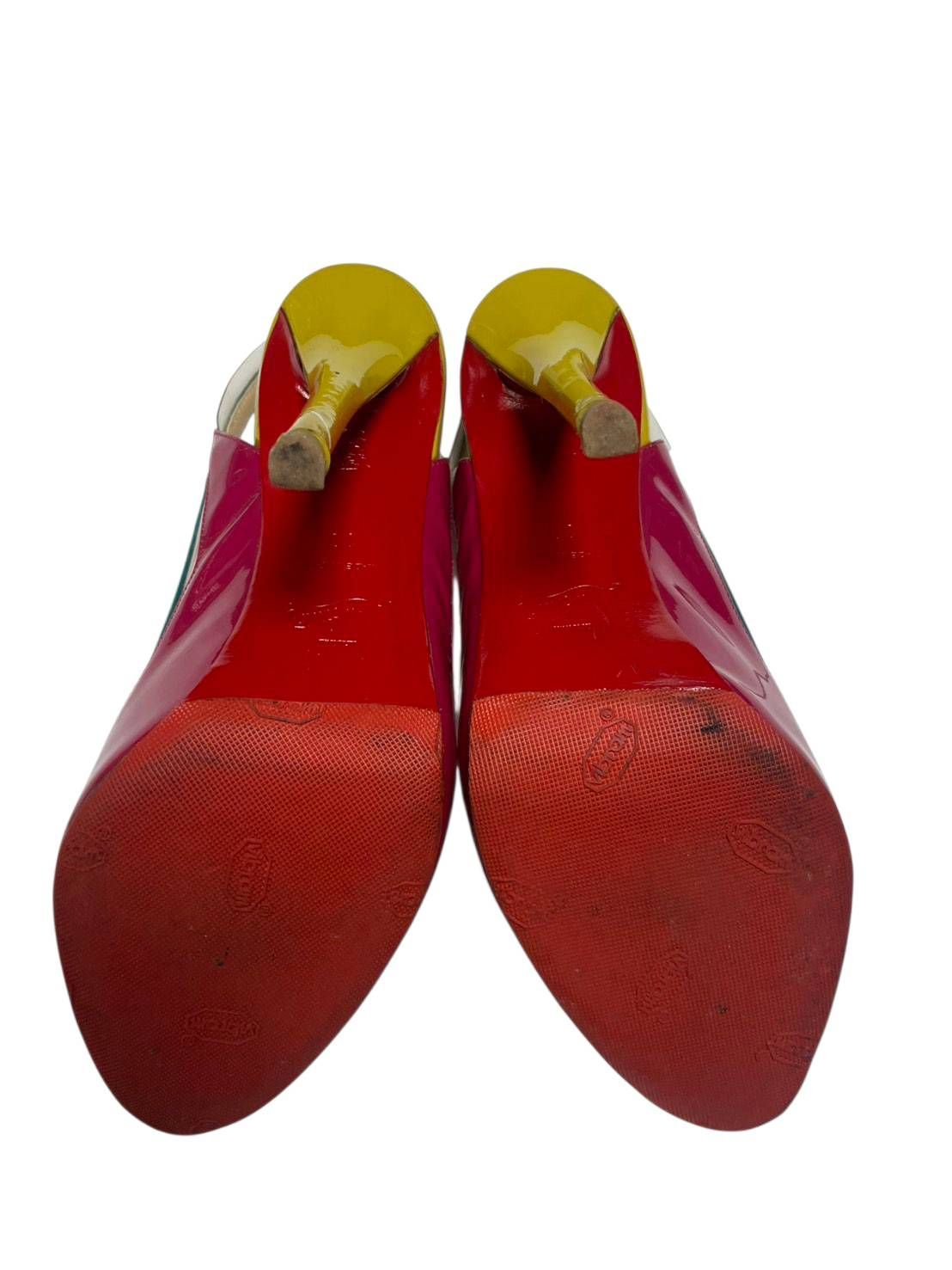 ルブタン39 オープントゥハイヒール Christian Louboutin オープントゥ