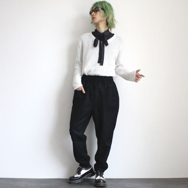 ペインター風ウールジョガーパンツ