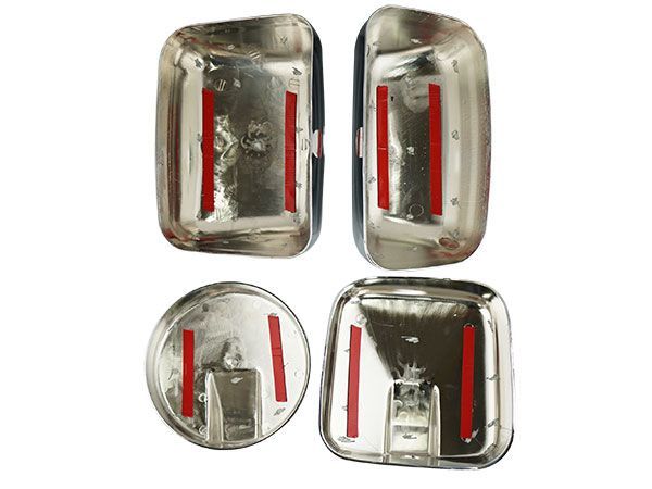 日野純正メッキミラーカバー 4点セット 正規品，送料無料