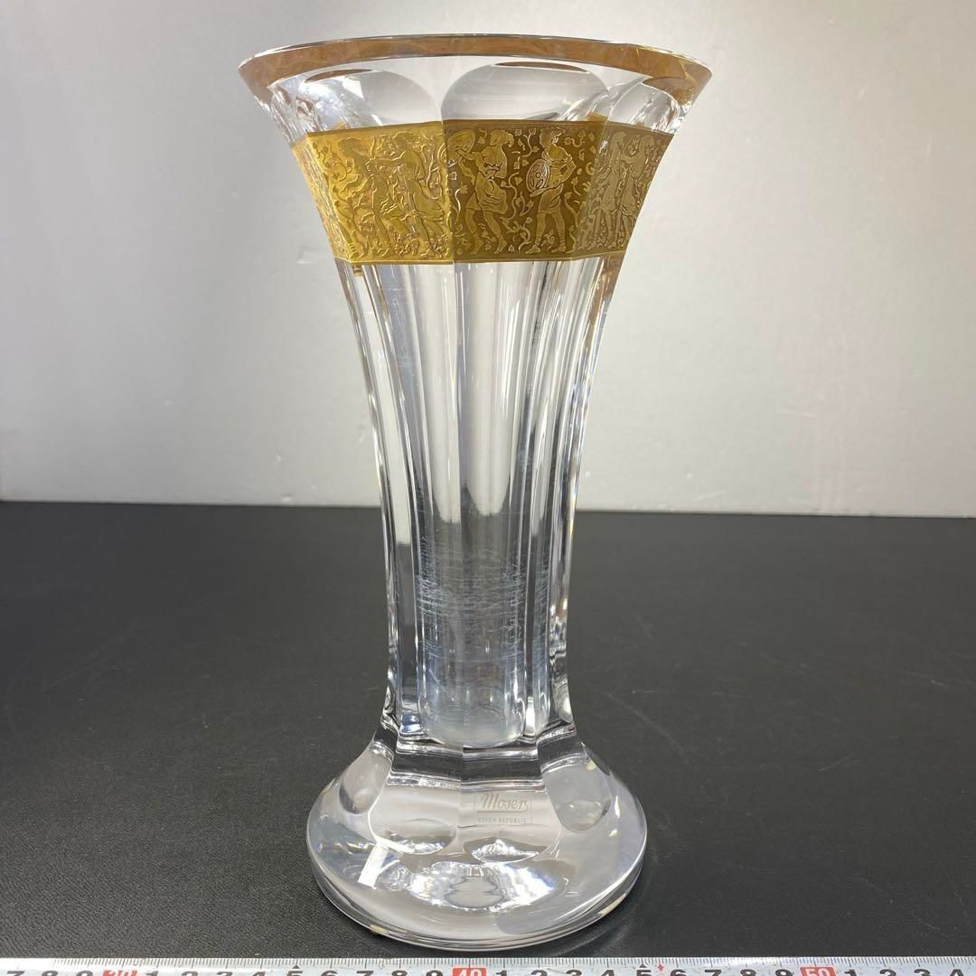 モーゼル 花瓶 高さ25.5㎝ トコサ 東な6-0811⑤