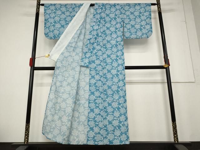 平和屋着物＊夏物 小紋 絽 花尽くし 洗える着物 AABB0632st WWW_SMP1DAWEKUDUS_SCH_ID