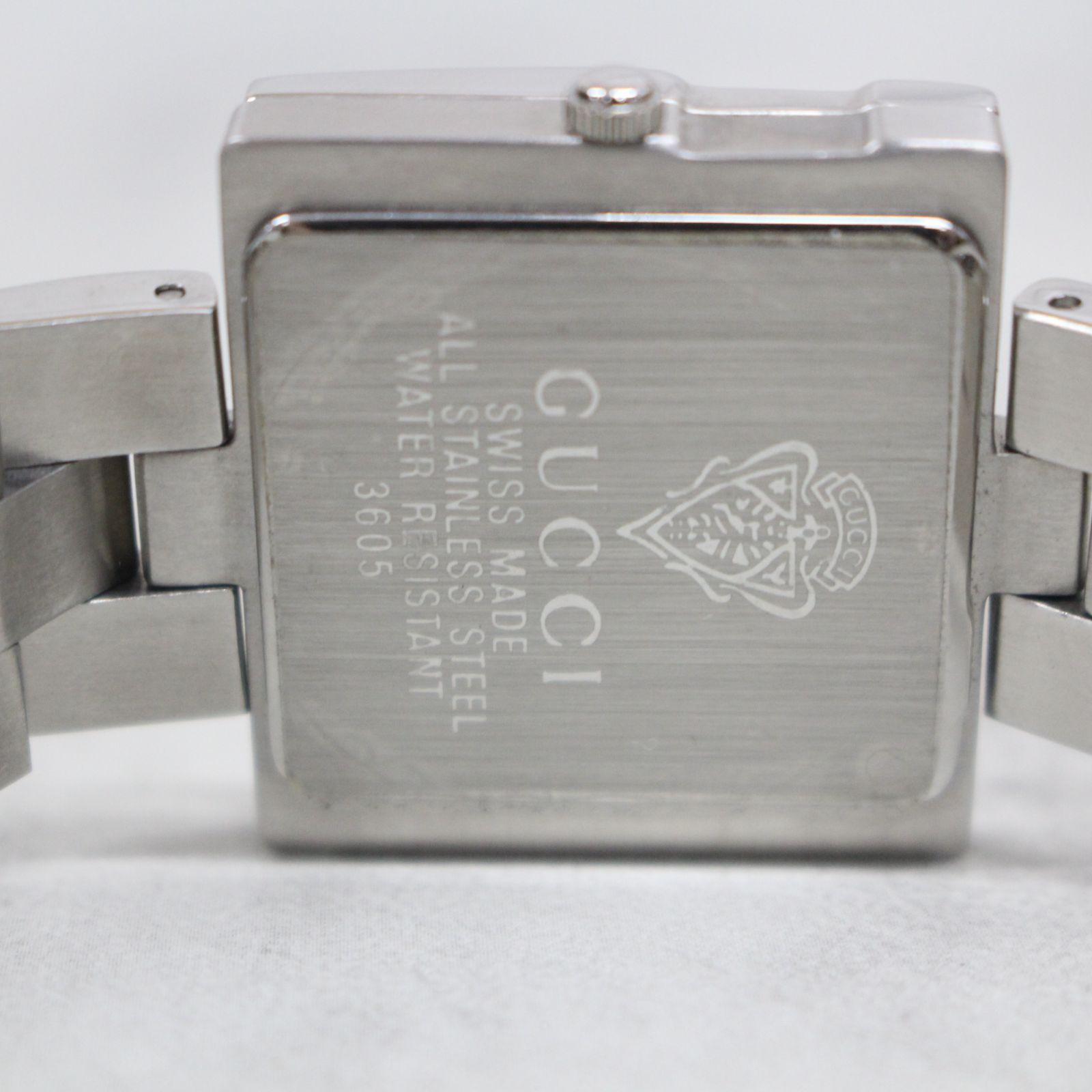 S778)GUCCI Gフェイス 腕時計 3605 黒文字盤 クオーツ 箱付き - メルカリ